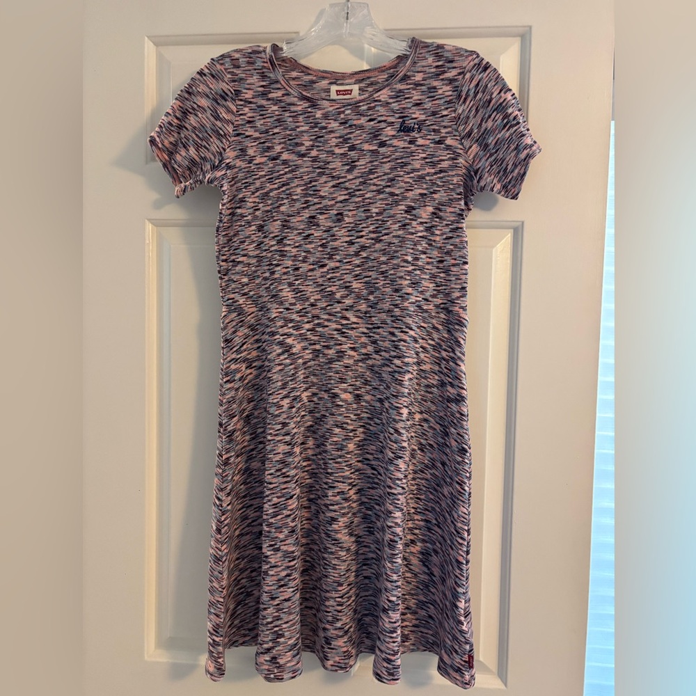Levi's Pink and Blue Patterned Kids Dress